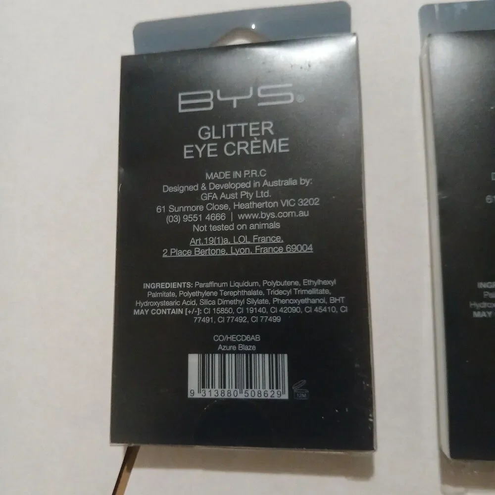 BYS Glitter Eye Palettes-Azure Blaze Black Steel Razzle Dazzle Set Of 3